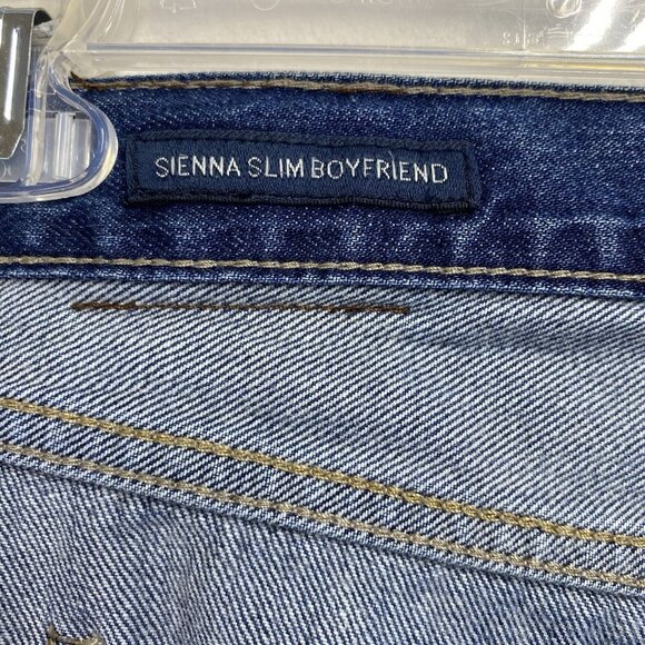 Lucky Brand Sienna Slim Boyfriend Low-Rise Distressed Jeans Women Size 0/25 Blue - Picture 11 of 16